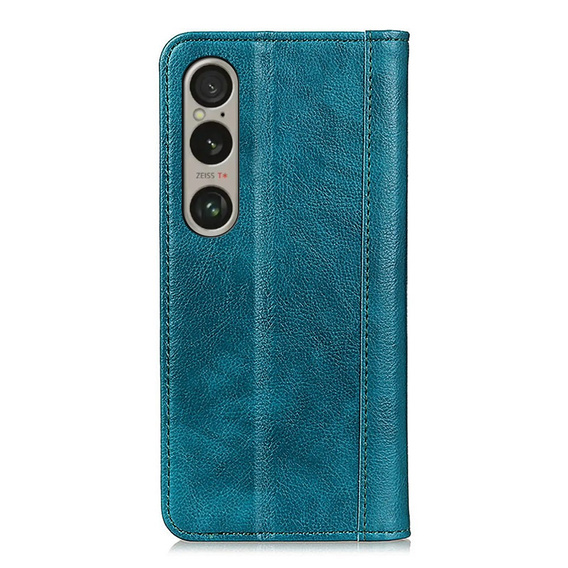 Flip case for Sony Xperia 1 VI, Split Leather, green