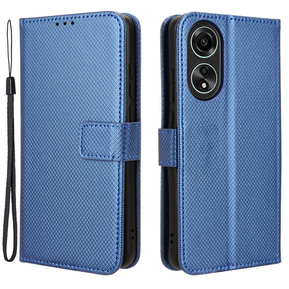 Flip case for Oppo A58 4G, Smart Magnet, blue