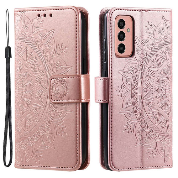 Flip case for Samsung Galaxy A14 4G/5G, Mandala, pink rose gold