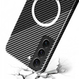 Case for Samsung Galaxy S22, Magsafe Slim Carbon, black / grey