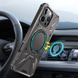 Case for iPhone 16 Pro, armored with stand and handle plate, grey