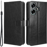 Flip case for Infinix Hot 30i, Crazy Horse Wallet, black