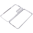 Case for Samsung Galaxy S22, Magnetic Dual Glass, silver