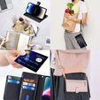 Flip case for iPhone 14 Pro Max, Wallet Zipper Pocket, black