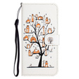 Flip case for Motorola Moto G53 5G / G23 / G13, Wallet, Cat & Tree, white