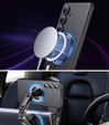 Case for Samsung Galaxy S25+ Plus, ColorMag, for MagSafe, black + 9H tempered glass