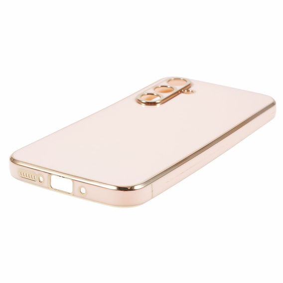 Case for Samsung Galaxy A15, Glamour CamShield, pink + 9H glass