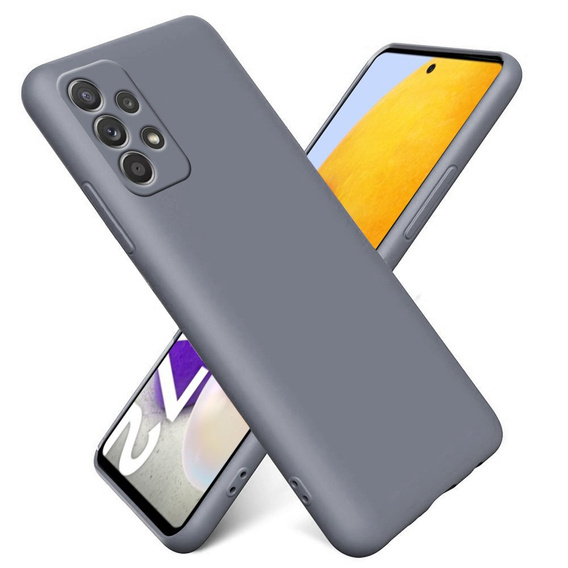 Case for Samsung Galaxy A72 / A72 5G, Silicone Lite, lavender grey