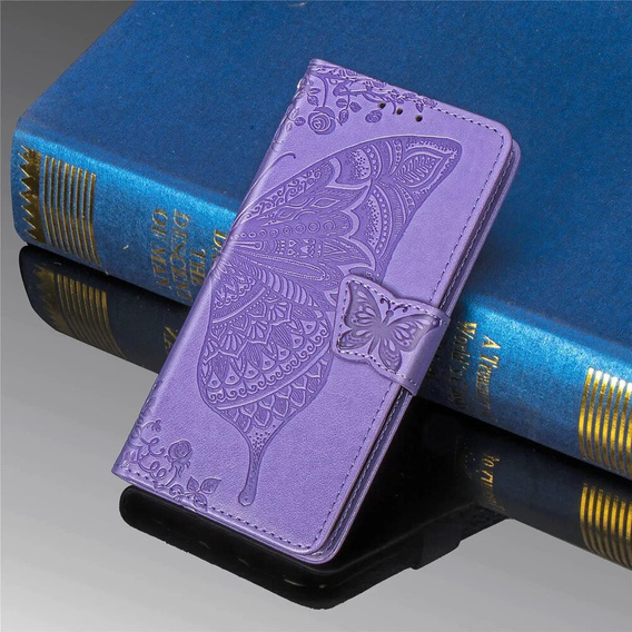 Flip case for Xiaomi Redmi 13, Butterfly, purple