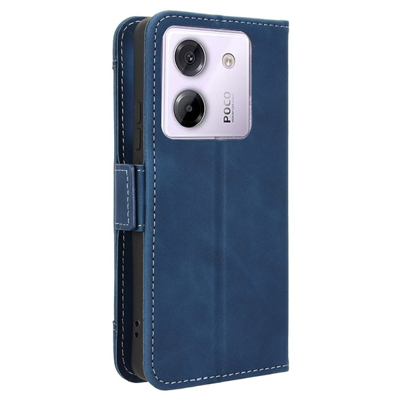 Flip case for Xiaomi Poco M7 Pro 5G, Card Slot, dark blue