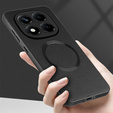 Case for Xiaomi Redmi Note 14 Pro 5G, Leather Hybrid MagSafe, black