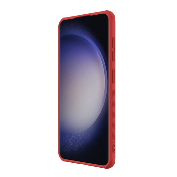 NILLKIN Case for Samsung Galaxy S24, Super Frosted Shield Case, red