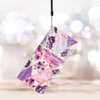 Flip case for Xiaomi Redmi Note 12S, Wallet, marble & flowers, pink