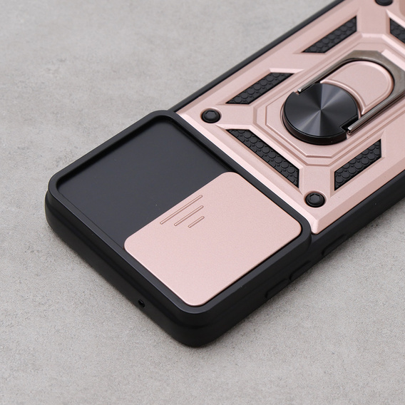 Case for Motorola Moto G84 5G, CamShield Slide, pink rose gold