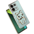 Case for Xiaomi Redmi Note 13 Pro 5G, Rabbit, green + 9H Tempered Glass