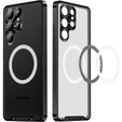 Camera Protection Case for Samsung Galaxy S23 Ultra, CamShield MagSafe, transparent / black