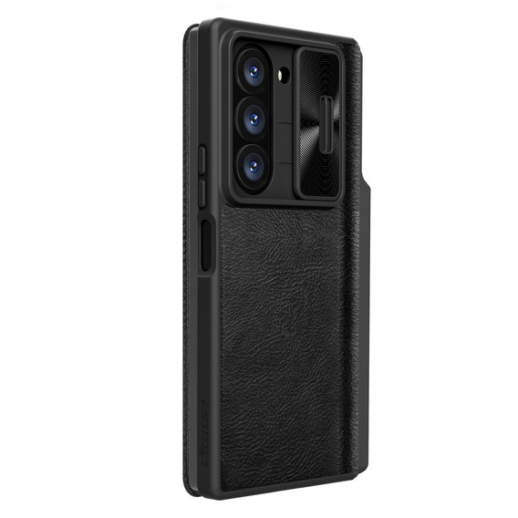 NILLKIN flip case for Samsung Galaxy Z Fold6 5G, CamShield Qin Pro, leather, black