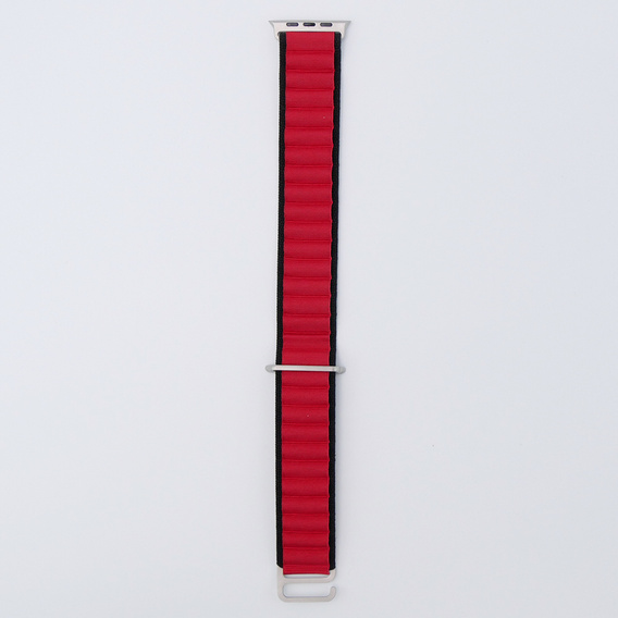 Nylon Strap for Apple Watch 1/2/3/4/5/6/7/8/SE/ULTRA 42/44/45/49mm, Black / Red