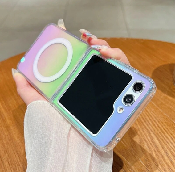 Case for Samsung Galaxy Z Flip7 FE / Z Flip6, Fusion Hybrid, for MagSafe, multicolor