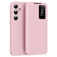 Flip case for Samsung Galaxy S24, Smart View Wallet, pink