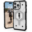 Urban Armor Gear Case for iPhone 15 Pro Max, Pathfinder MagSafe, transparent / black