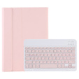 Case + keyboard Samsung Galaxy Tab S9, Leather Pen Slot, pink