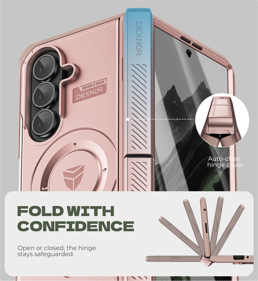 Dexnor Magnetic armoured case with dual stands for Samsung Galaxy Z Fold7