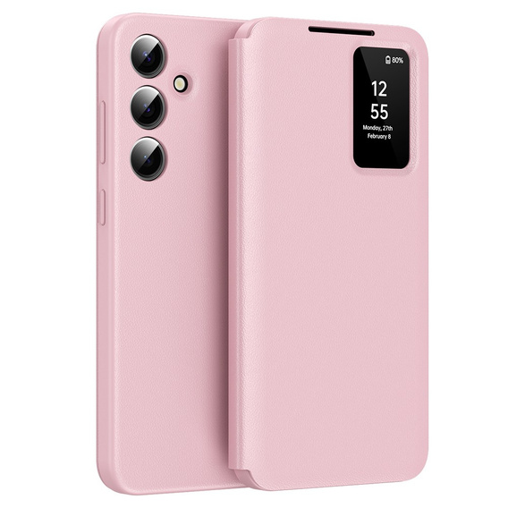 Flip case for Samsung Galaxy S24 FE, Smart View Wallet, pink
