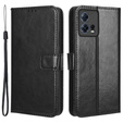 Flip case for Motorola Edge 30 Fusion 5G, Crazy Horse Wallet, black