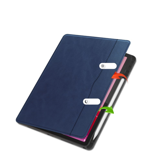 Case for Lenovo Tab M11, Business Card and Pen Slot, blue