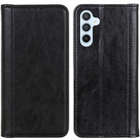Case for Samsung Galaxy M34, Wallet Litchi Leather, black
