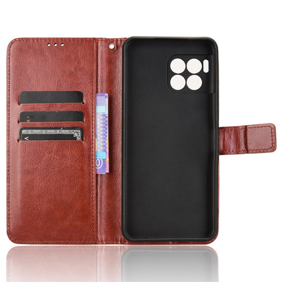 Flip case for T Phone 2 Pro 5G, Crazy Horse Wallet, brown
