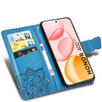 Flip case for Honor 400 5G, Butterfly, blue