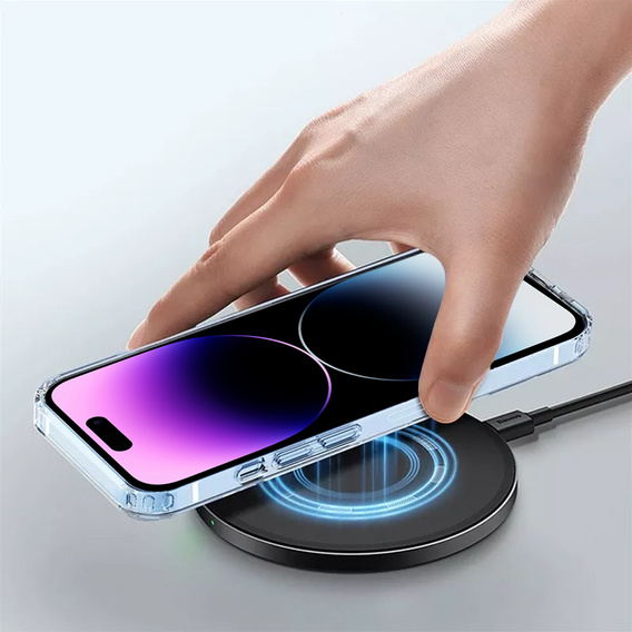 Case for iPhone 14 Pro, Dropproof MagSafe, transparent