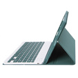 Case + keyboard Apple iPad Air 11" 6 gen. 2024, Leather Pen Slot, dark green