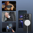 Case for Xiaomi 14T, for MagSafe, ERBORD Matt Case, black + Screen Glass