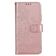 Flip case for Motorola Moto G73 5G, Mandala Flower, pink rose gold