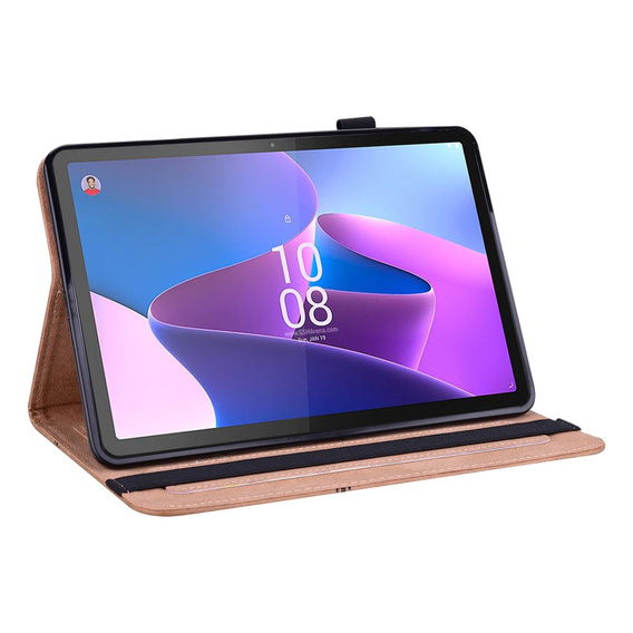 Case for Lenovo Tab P11 Gen 2 TB350FU TB350XU 11.5", Classic, with space for stylus, brown