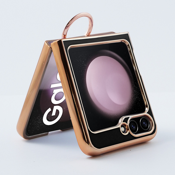 Case for Samsung Galaxy Z Flip 5 5G, Electro Ring, black