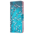 Flip case for OPPO A57 / A57s, Wallet, Sakura, blue