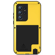 Love Mei Case for Samsung Galaxy S22 Ultra, armored without glass, yellow