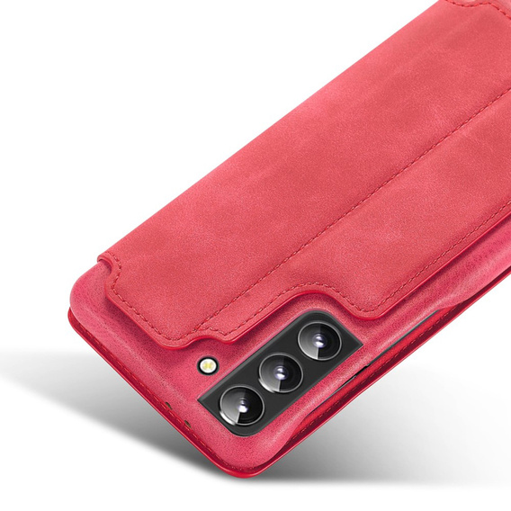 Flip case for Samsung Galaxy S22+ Plus 5G, LC.IMEEKE, red