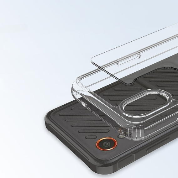 Case for Samsung Galaxy Xcover 7, Fusion Hybrid, transparent