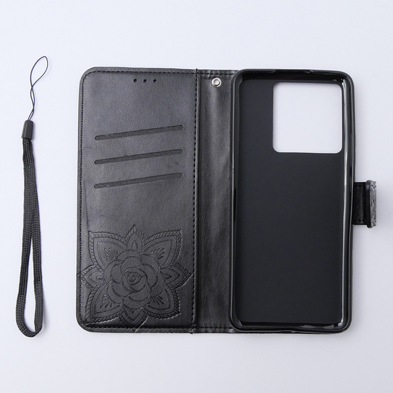 Flip case for Xiaomi 13T / 13T Pro, Butterfly, black