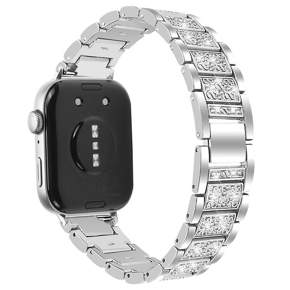 Diamond Bracelet for Xiaomi Smart Band 8 Pro, Silver