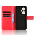 Flip case for Oppo Reno 11F 5G, Crazy Horse Wallet, red