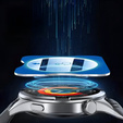 2x ERBORD Tempered Glass for Huawei Watch GT 5 46mm, with mounting frame