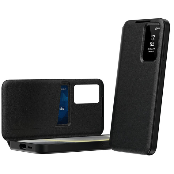 Flip case for Samsung Galaxy A56 5G, Smart View Wallet, black
