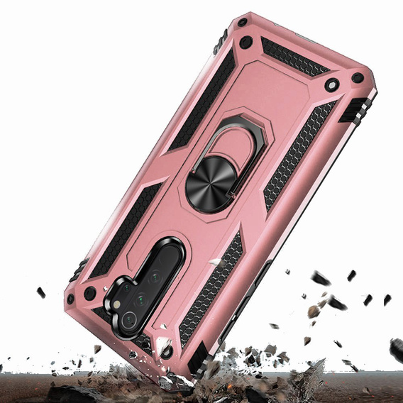Armor Case for Xiaomi Redmi Note 8 Pro, Nox Case Ring, pink rose gold