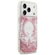 GUESS Resin Bottom Glitter MagSafe Case for iPhone 17 Pro